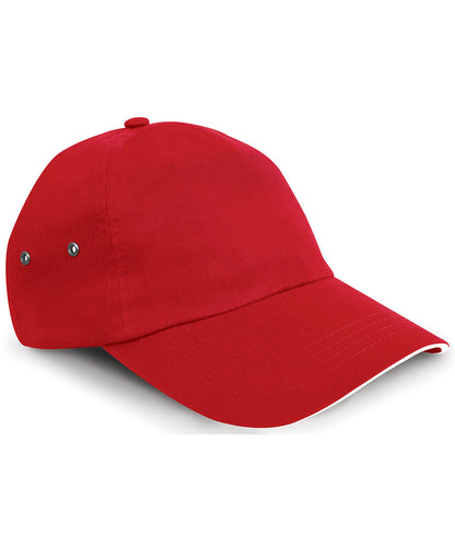 Result Headwear Printers plush cotton 5-panel cap