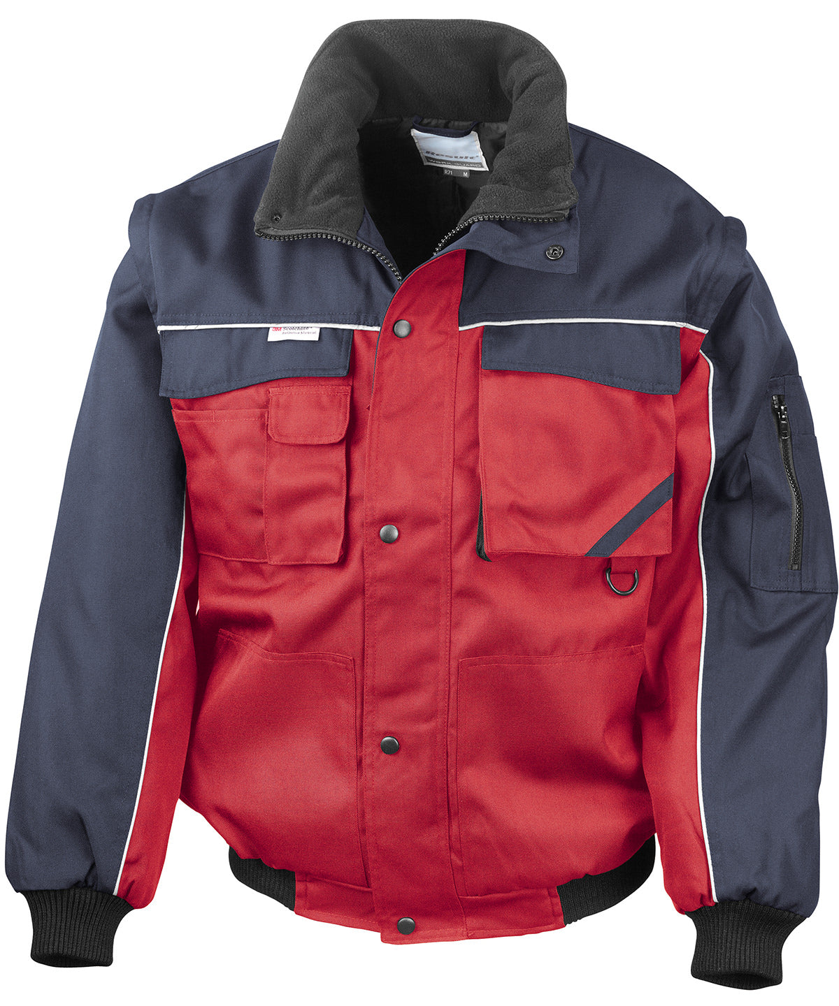 Result Workguard Work-Guard zip sleeve heavy-duty pilot jacket