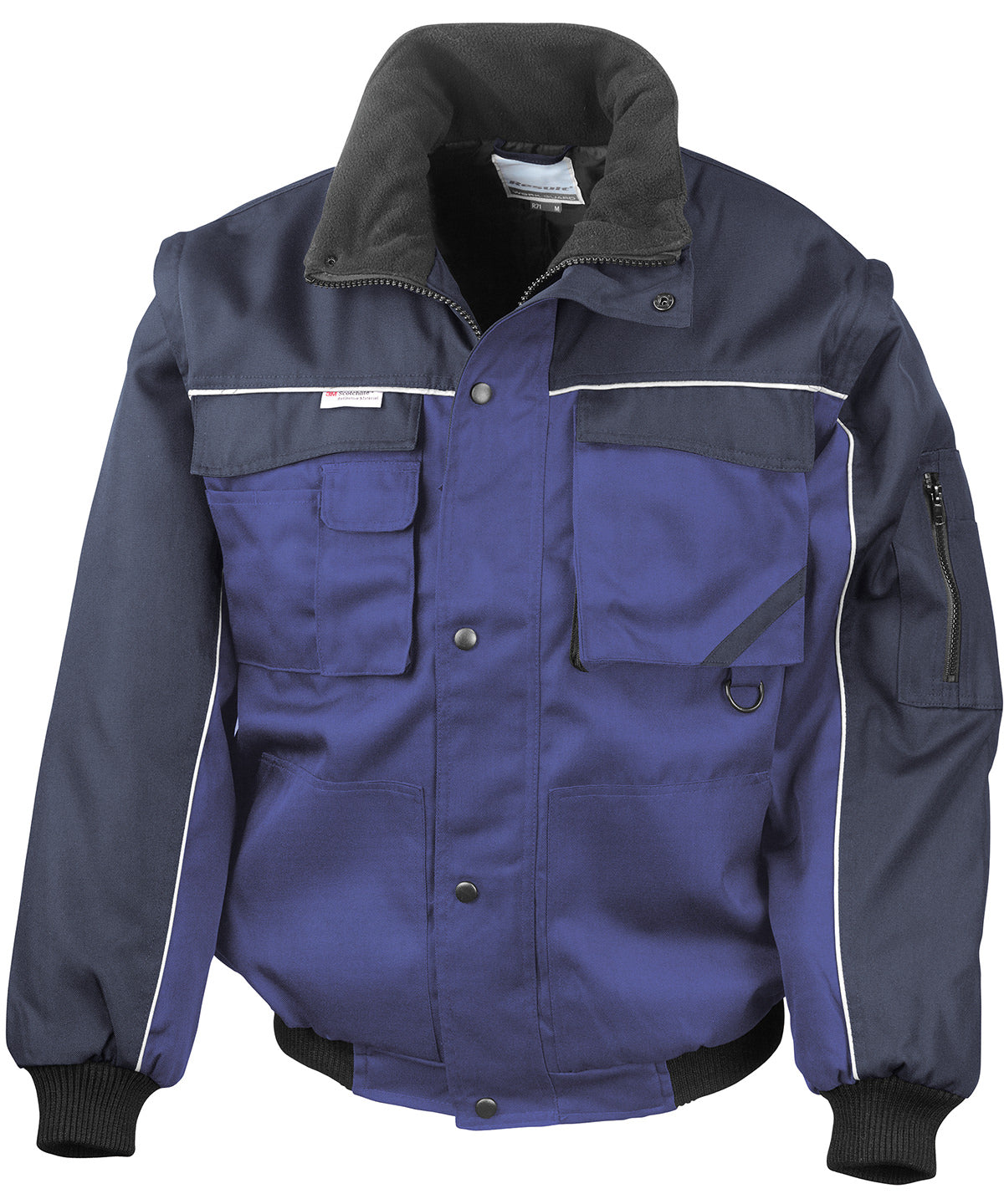 Result Workguard Work-Guard zip sleeve heavy-duty pilot jacket