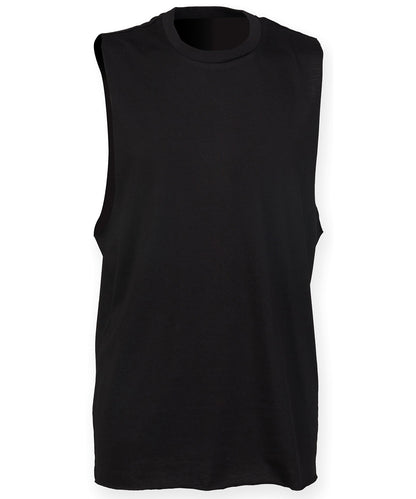 SF High neck slash armhole vest