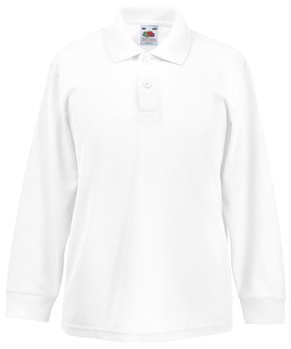 Fruit of the Loom Kids long sleeve 65/35 polo