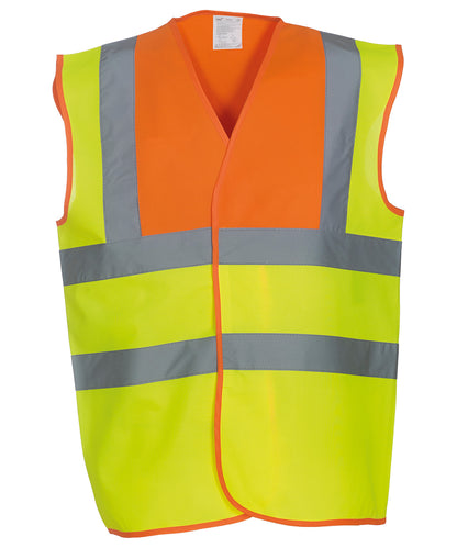 Yoko Hi-vis 2-band-and-braces waistcoat (HVW100)
