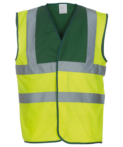 Yoko Hi-vis 2-band-and-braces waistcoat (HVW100)