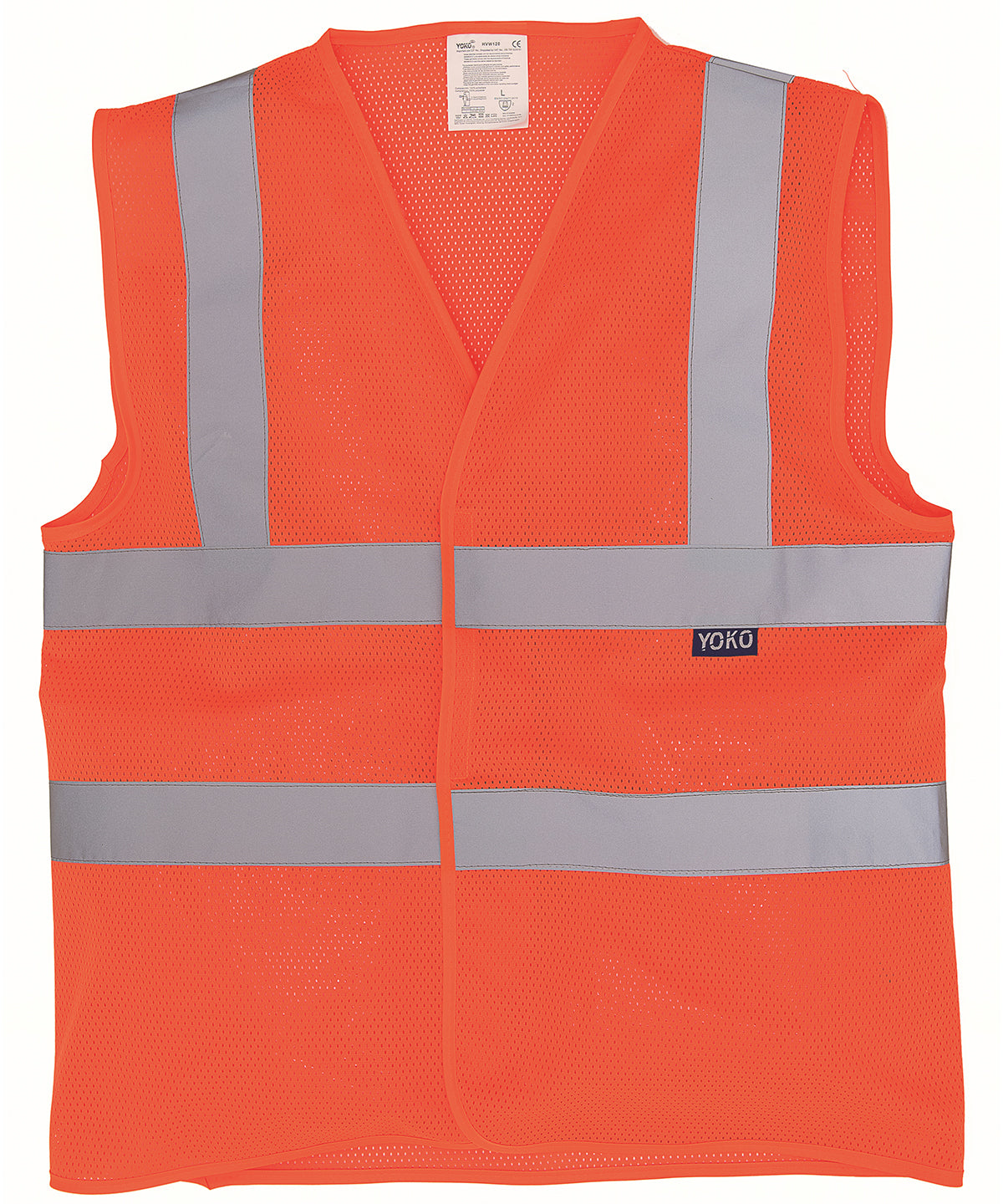 Yoko Top cool open mesh 2-band-and-braces waistcoat (HVW120)