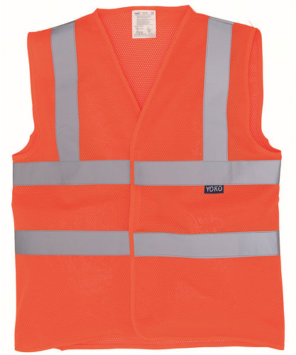 Yoko Top cool open mesh 2-band-and-braces waistcoat (HVW120)