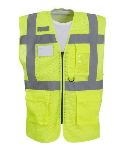 Yoko Hi-vis top cool open-mesh executive waistcoat (HVW820)