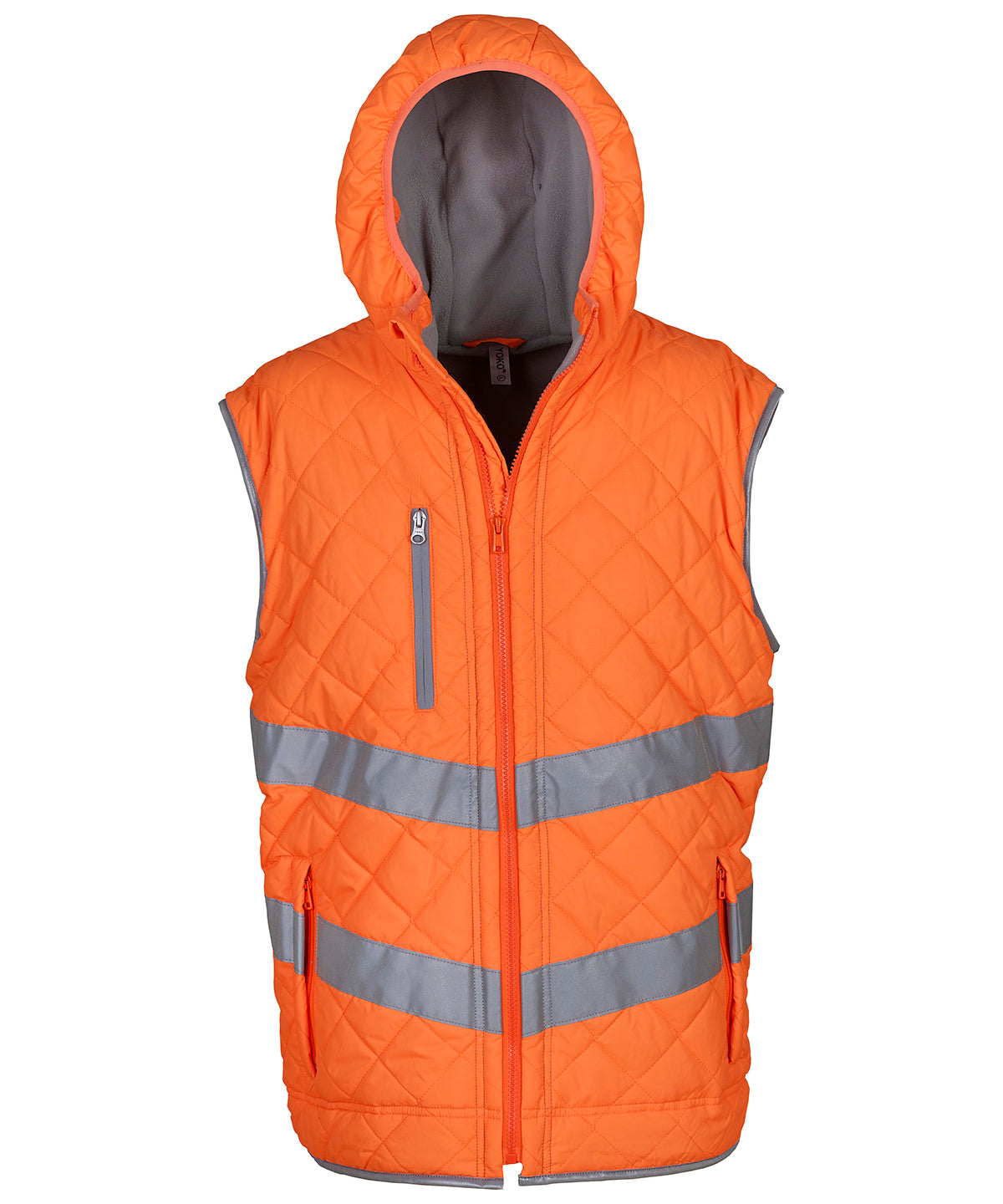 Yoko Hi-vis Kensington hooded gilet (HV007)