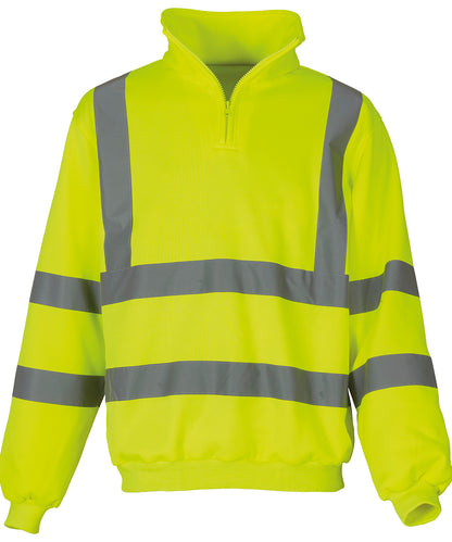 Yoko Hi-vis ¼ zip sweatshirt (HVK06)