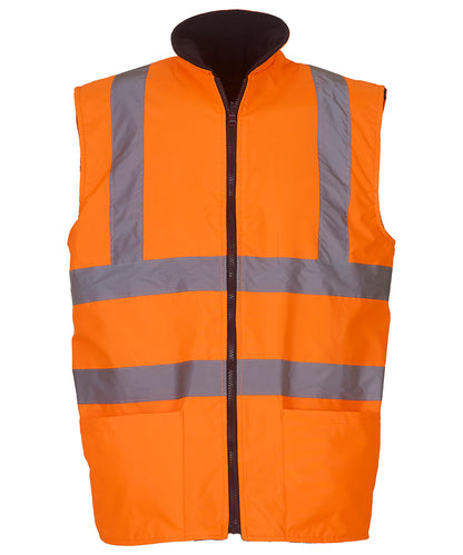 Yoko Hi-vis reversible fleece bodywarmer (HV008F)