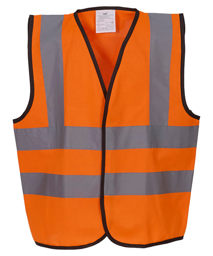 Yoko Kids hi-vis 2 b&b waistcoat (HVW100CH)