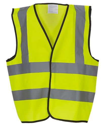 Yoko Kids hi-vis 2 b&b waistcoat (HVW100CH)