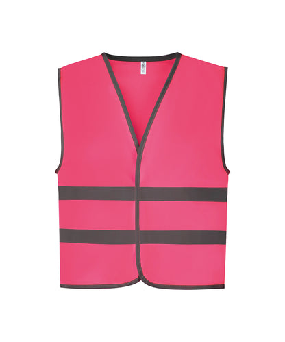 Yoko Hi-vis reflective border kids waistcoat (HVW102CH)