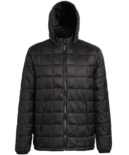 2786 Box quilt hooded jacket