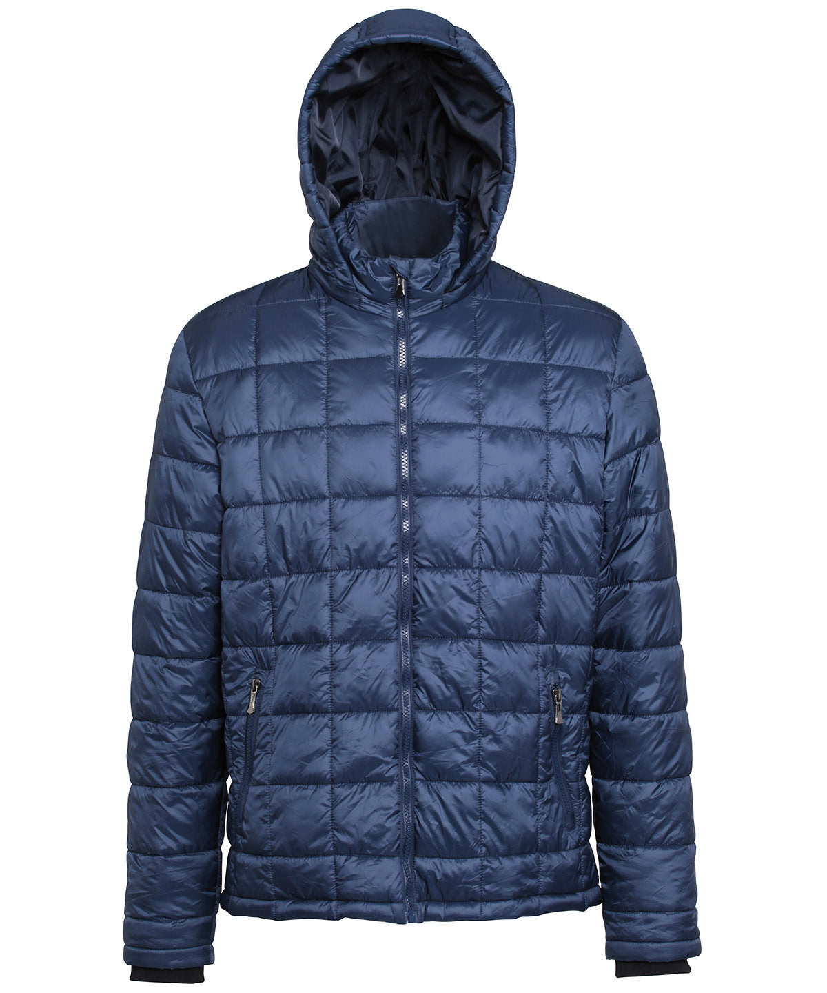 2786 Box quilt hooded jacket