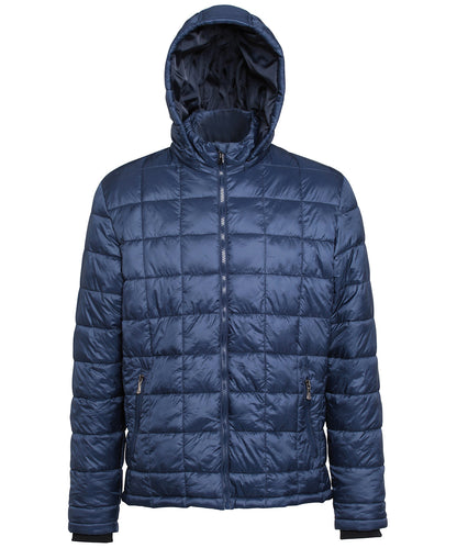 2786 Box quilt hooded jacket