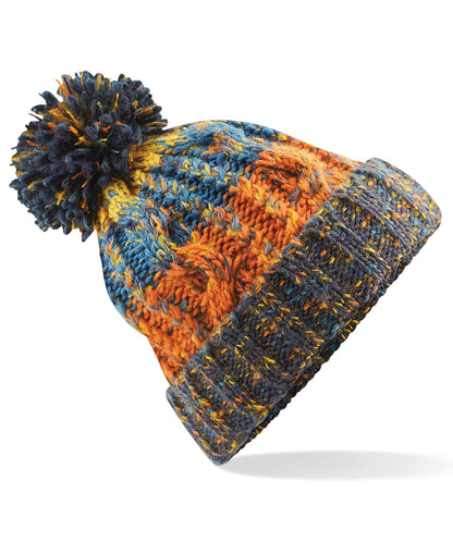 Beechfield Corkscrew pom pom beanie