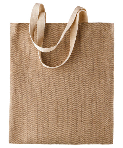 KiMood 100% natural yarn dyed jute bag