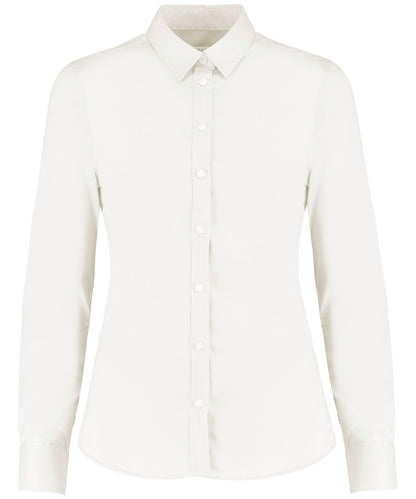 Kustom Kit Women's stretch Oxford shirt long-sleeved (tailored fit)