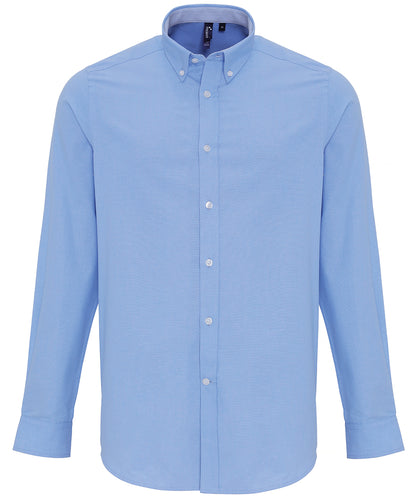 Premier Cotton-rich Oxford stripes shirt