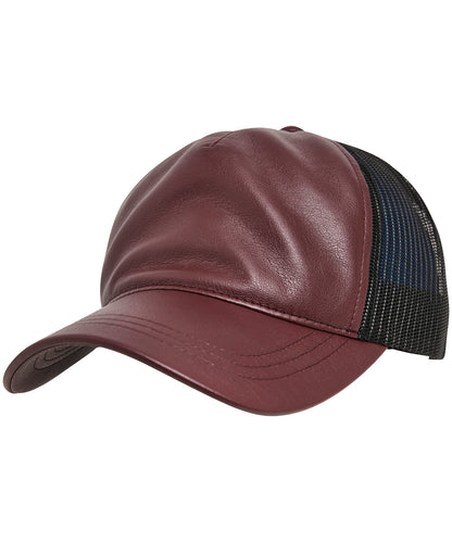 Flexfit by Yupoong Leather trucker
