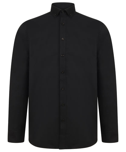 Henbury Modern long sleeve Oxford shirt