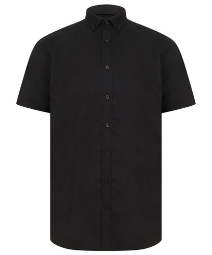 Henbury Modern short sleeve Oxford shirt