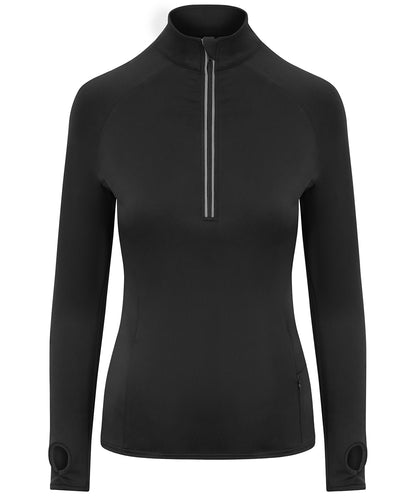 AWDis Just Cool Women's Cool Flex long half-zip top