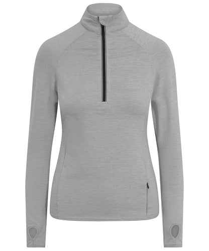 AWDis Just Cool Women's Cool Flex long half-zip top