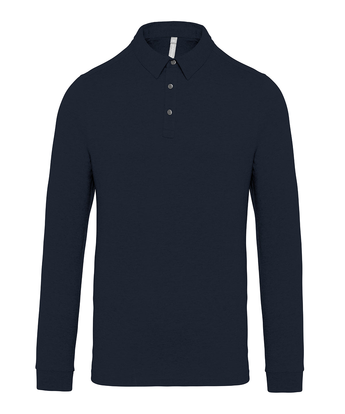 Kariban Jersey knit long sleeve polo shirt