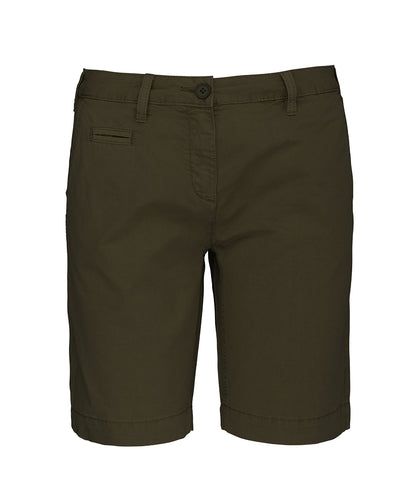 Kariban Ladies' washed effect Bermuda shorts