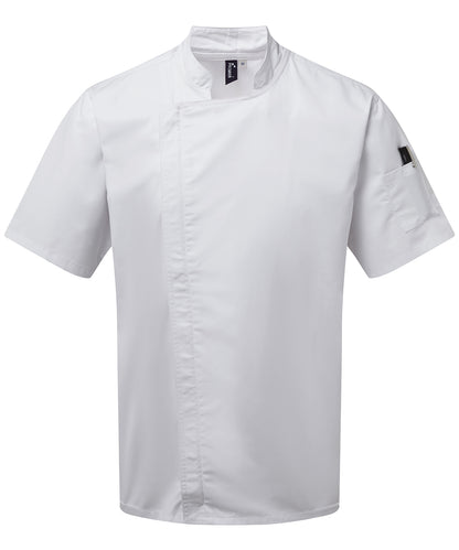 Premier Chef's zip-close short sleeve jacket