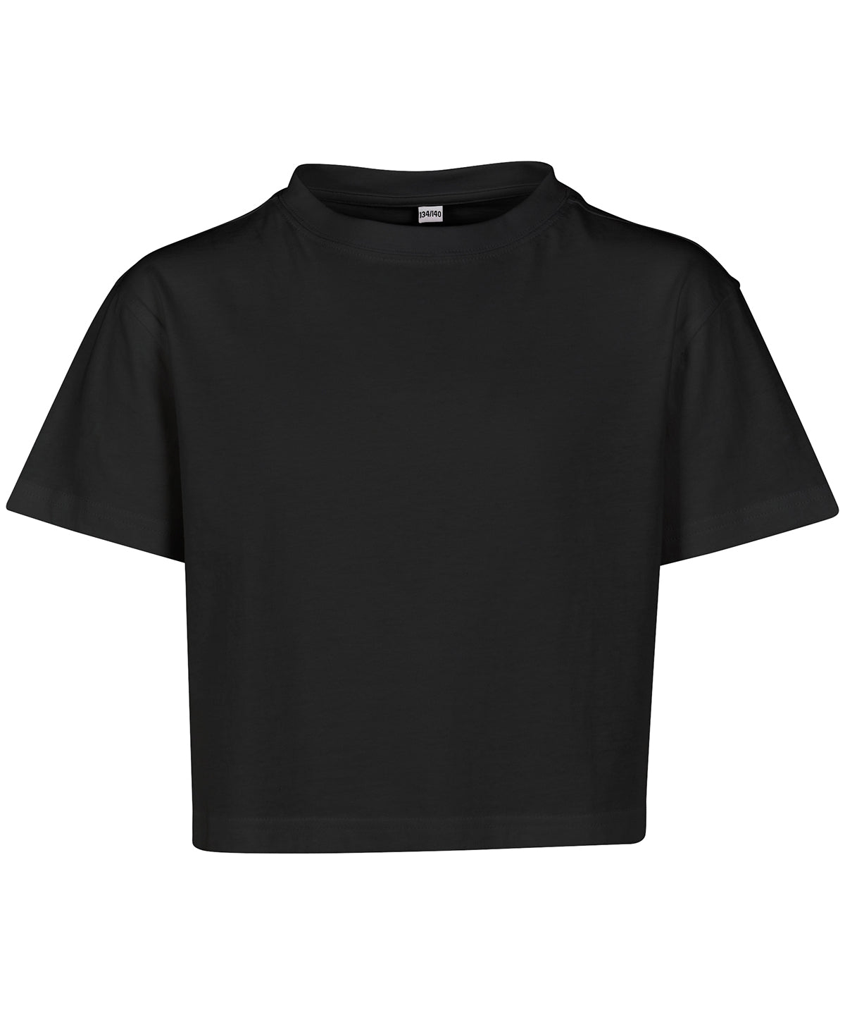 Build Your Brand Girls cropped Jersey tee