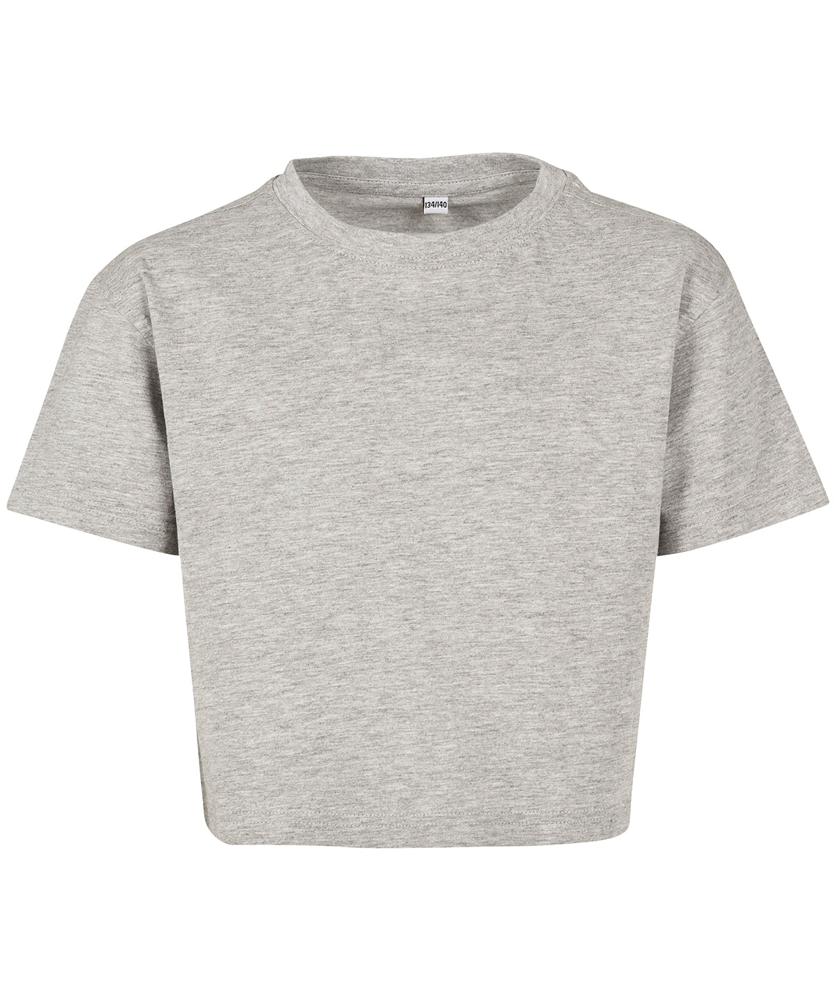 Build Your Brand Girls cropped Jersey tee