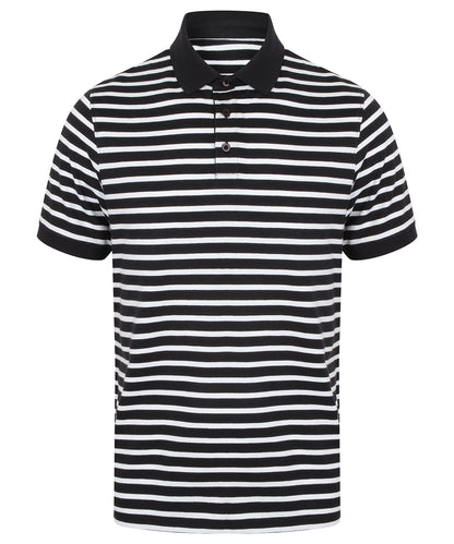 Front Row Striped Jersey polo shirt