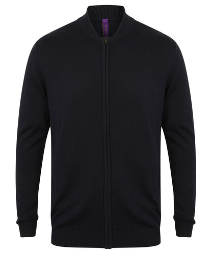 Henbury Unisex zip-through cardigan