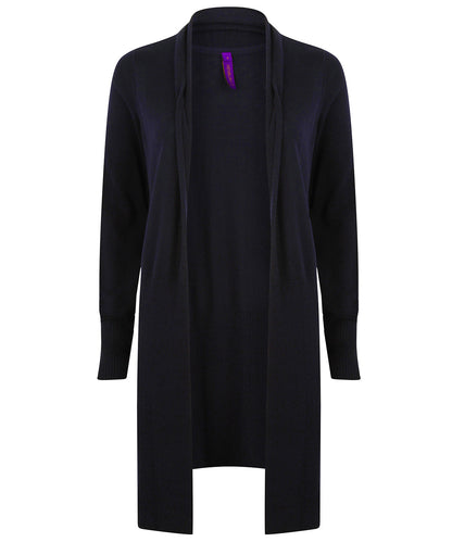 Henbury Women's longline open cardigan