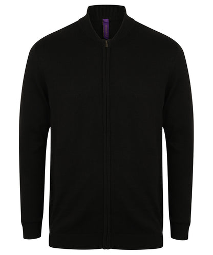 Henbury Unisex zip-through cardigan