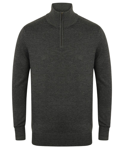Henbury ¼ zip jumper