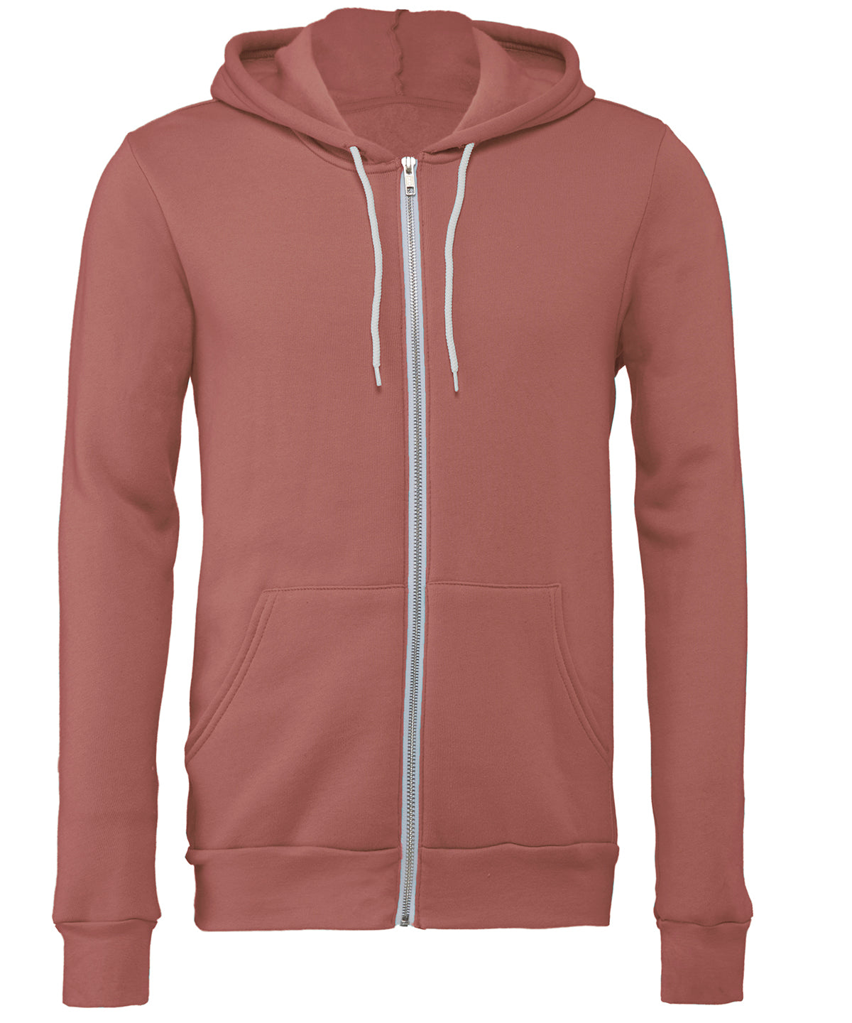 Bella Canvas Unisex polycotton fleece full-zip hoodie