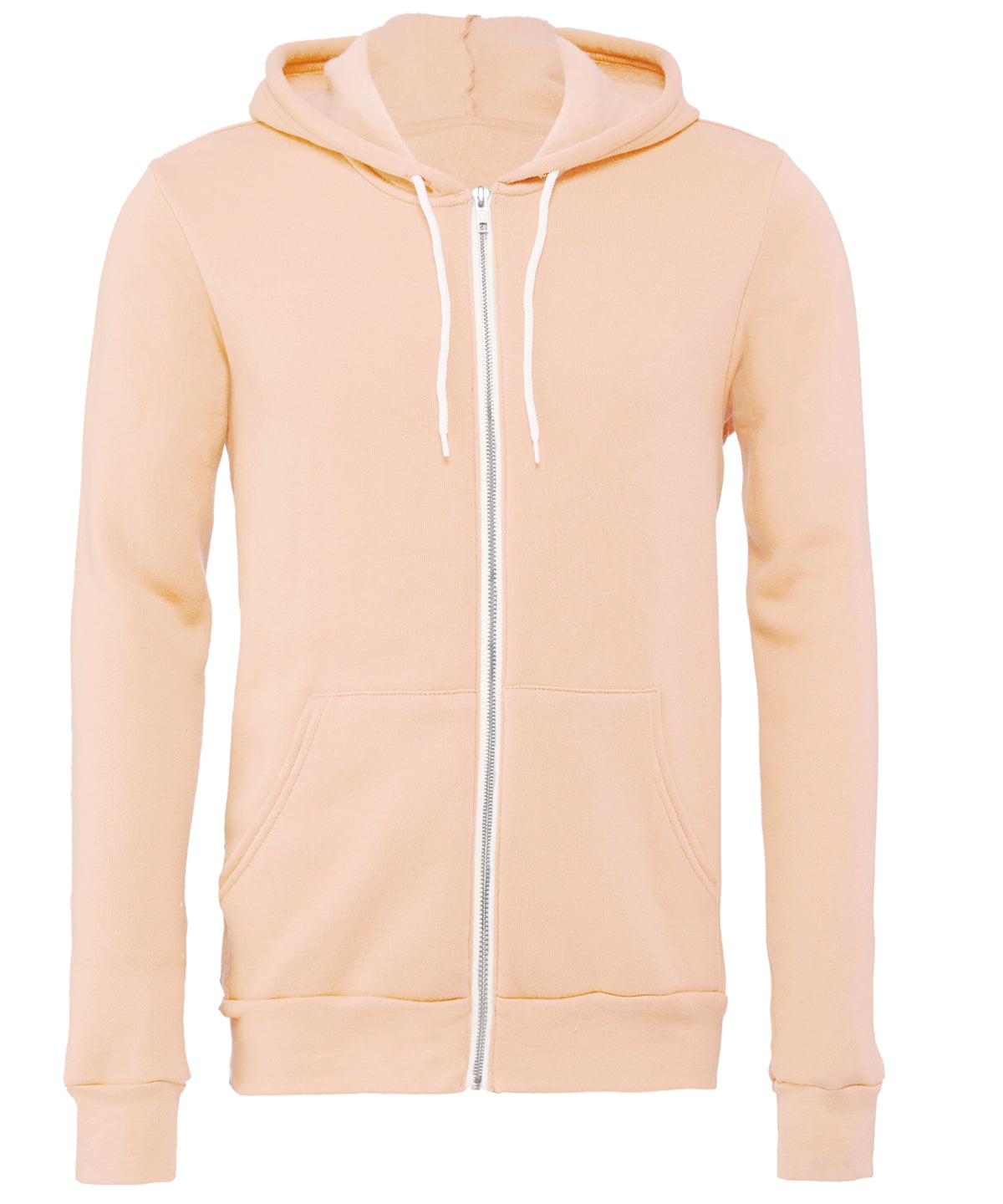 Bella Canvas Unisex polycotton fleece full-zip hoodie