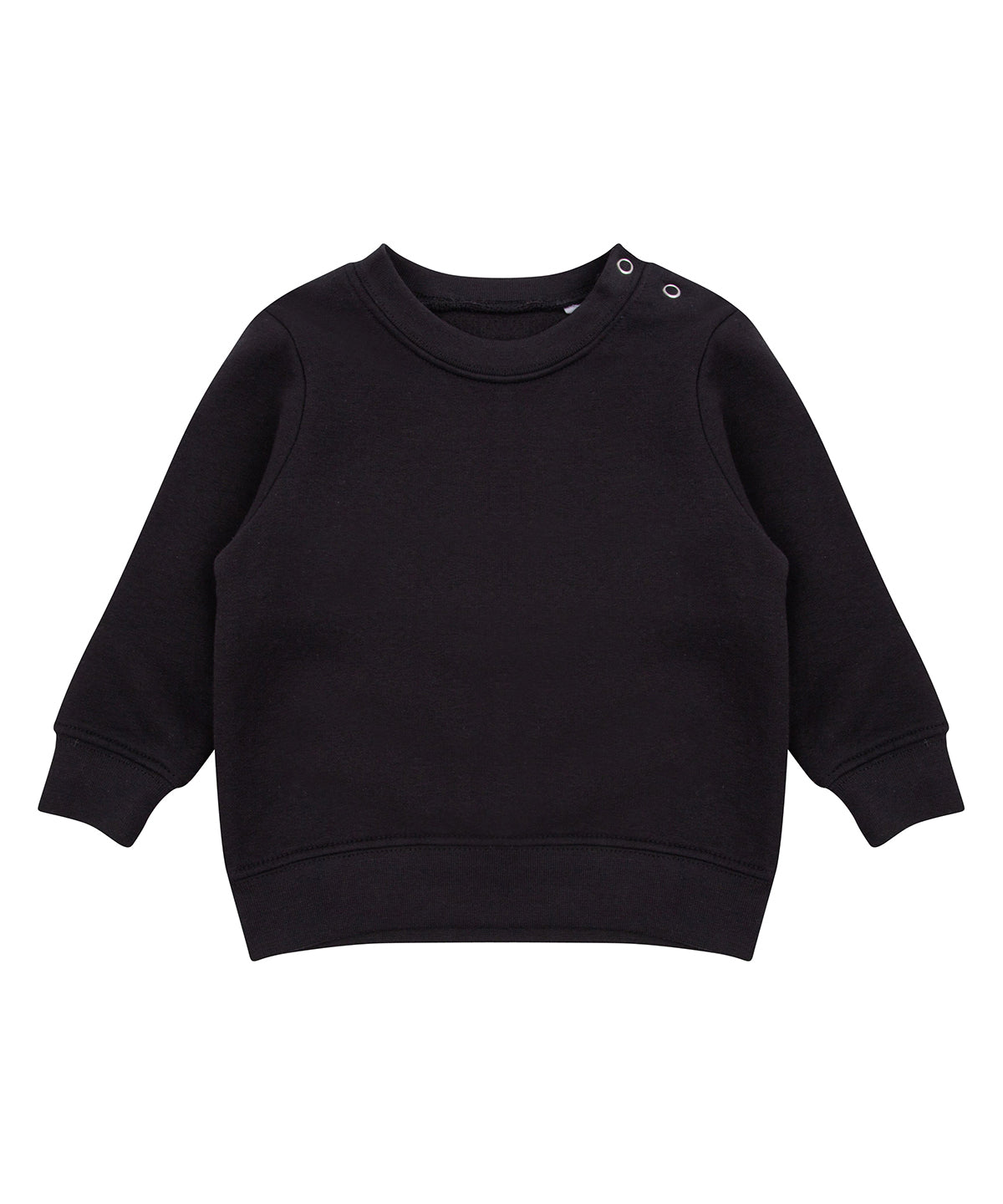 Larkwood Crew neck sweatshirt with shoulder poppers