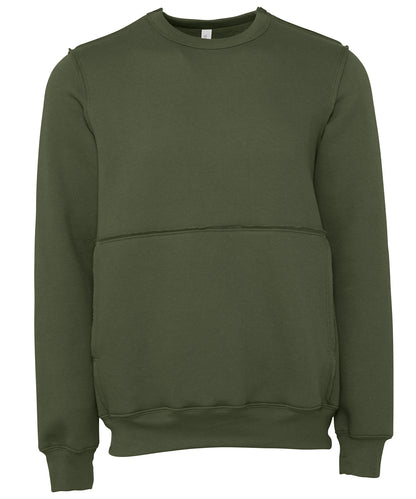 Bella Canvas Unisex raw-seam crew pullover