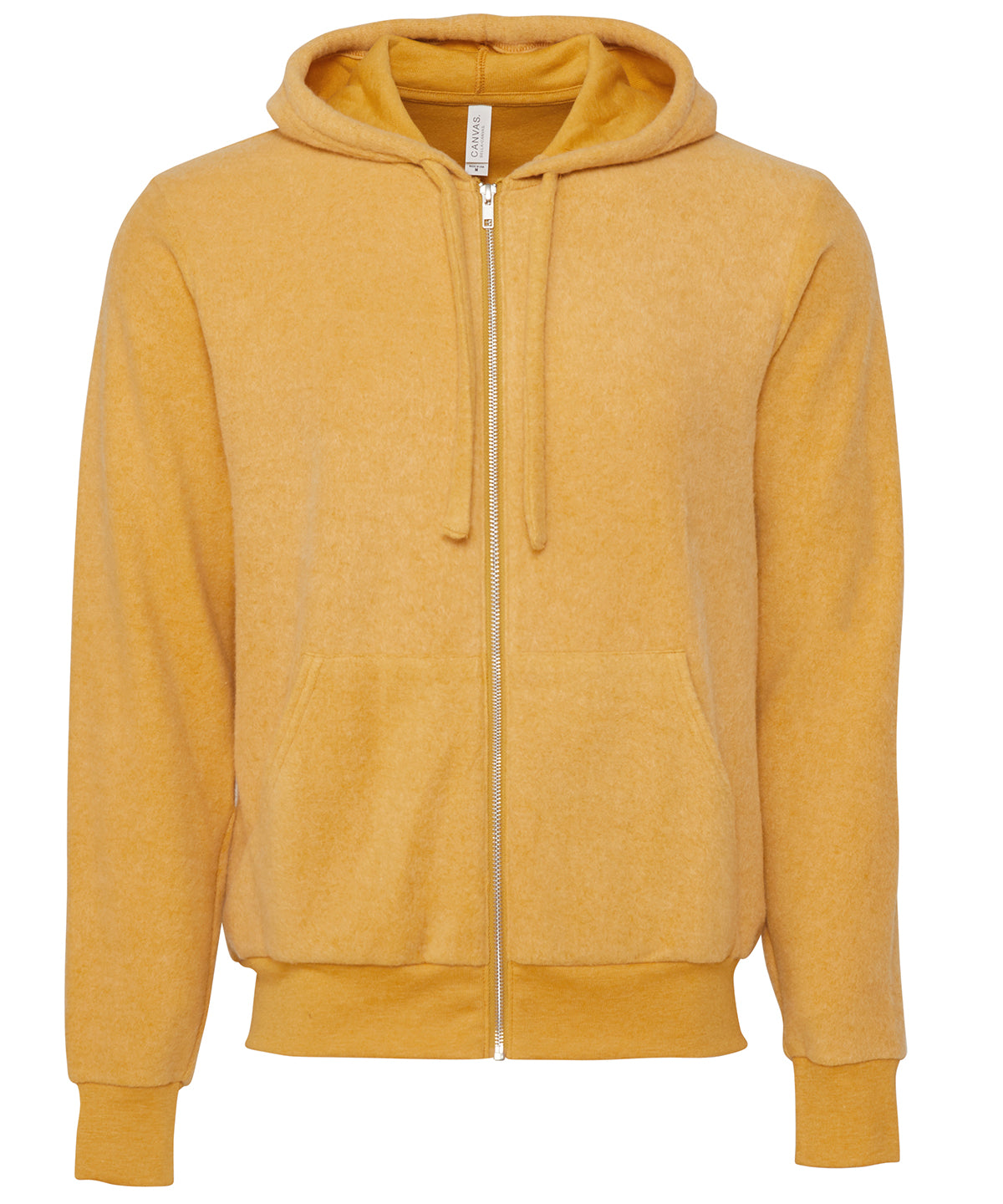 Bella Canvas Unisex sueded fleece full-zip hoodie