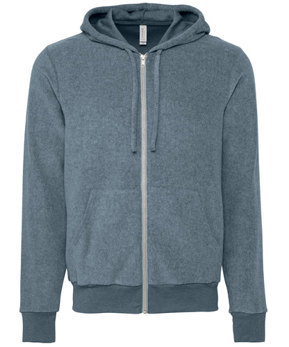 Bella Canvas Unisex sueded fleece full-zip hoodie