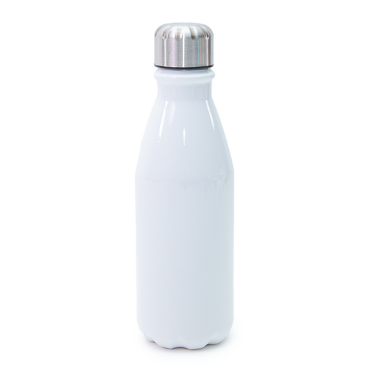 650ml Aluminium Bowling Bottle - White