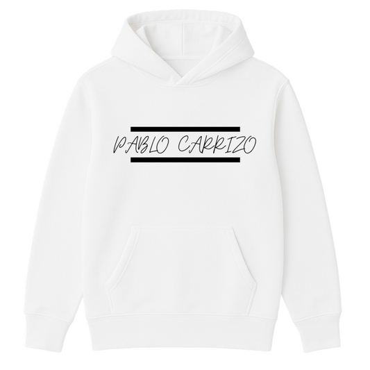 Pablo Carrizo Signature Logo Hoodie - White