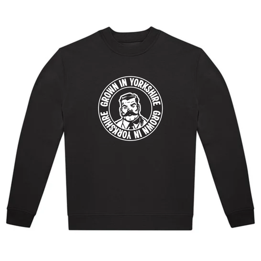 Acetate “Grown in Yorkshire” Crewneck Sweatshirt (Black Edition)
