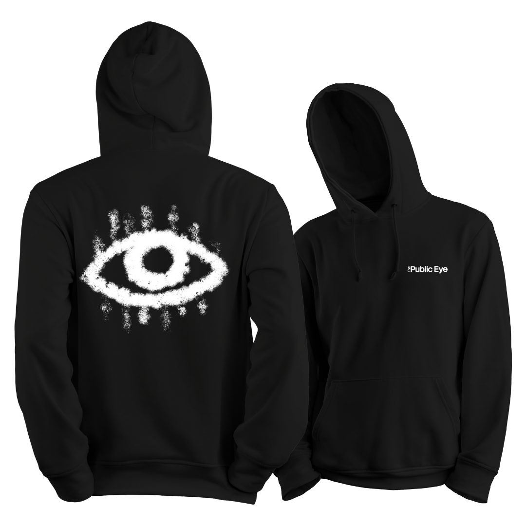 The Public Eye – Black Logo Hoodie