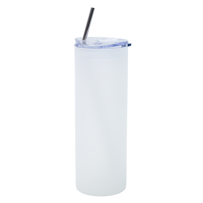 750ml Skinny Glass Tumbler - Frosted
