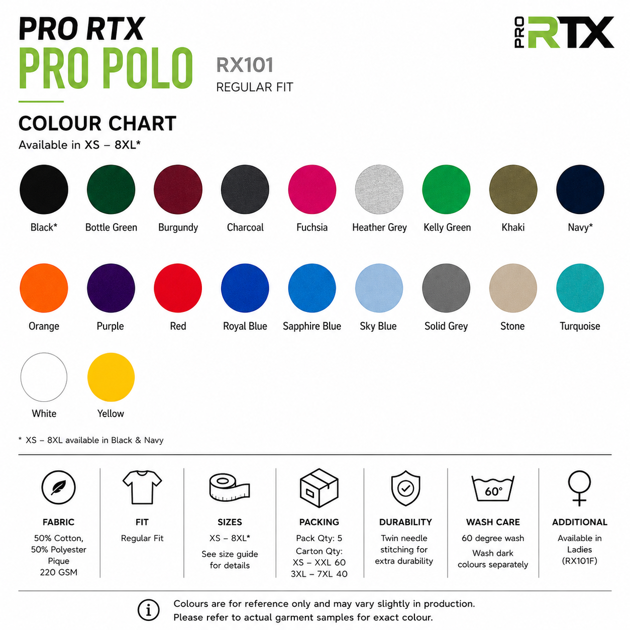 Custom Pro Polo (RX101) (220 GSM)